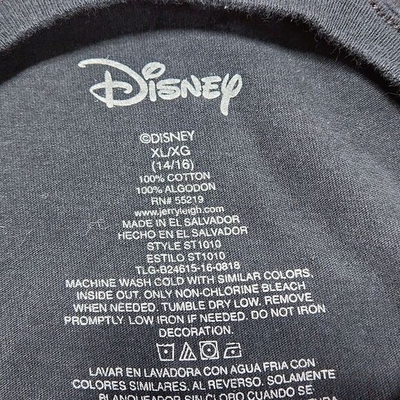 🔹️🔺️Disney Black Mickey Mouse Planet Short Sleeve Tshirt XLarge - Picture 8 of 8